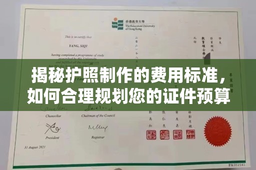 台南揭秘护照制作的费用标准，如何合理规划您的证件预算？